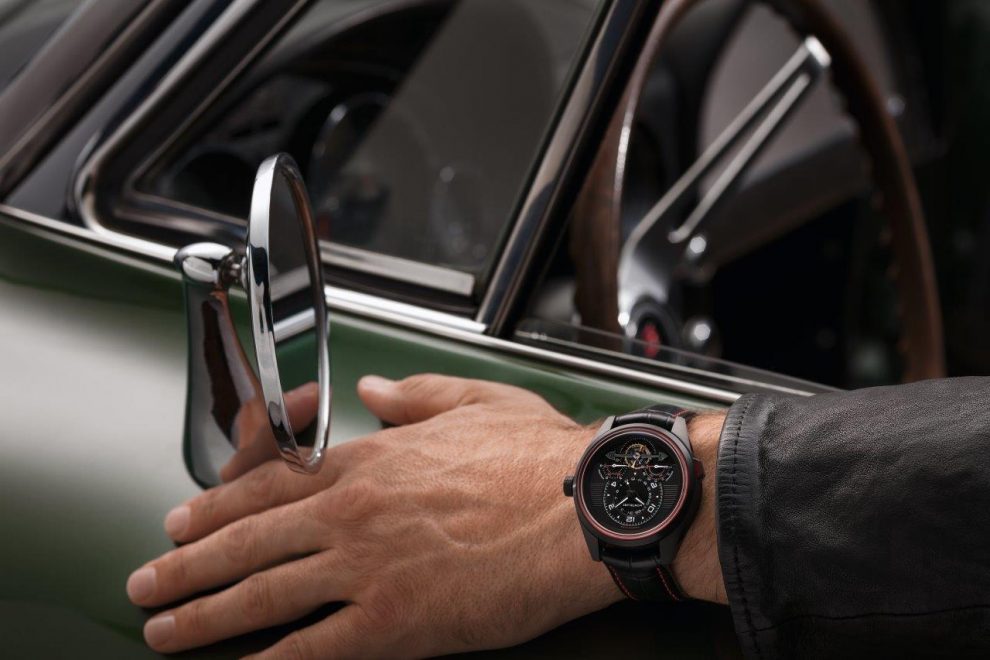 114925 (2) Montblanc TimeWalker Exotourbillon Minute Chronograph Limited Edition 100 watch -- inspired by auto racing.
