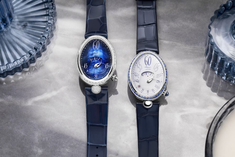 Breguet Reines de Naples watch with morphing heart hand to indicate the minutes. Breguet Reines de Naples watch with morphing heart hand to indicate the minutes.