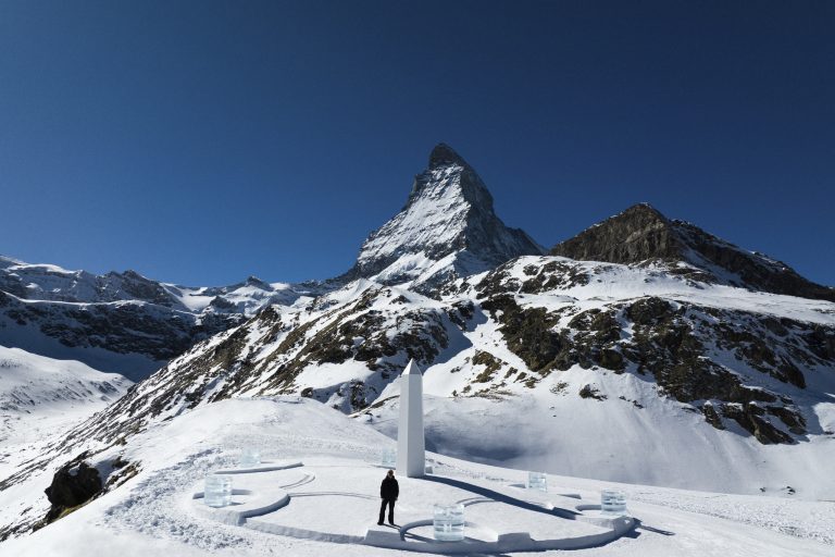 Hublot and Daniel Arsham unveil Time & Light exhibit in Switzerland.