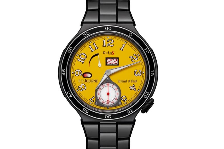 ARS2_tit_fb F. P. Journe Octa Sport with yellow dial.