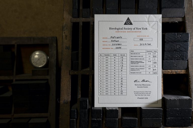 HSNY Develops Chronometer Certification Program in America