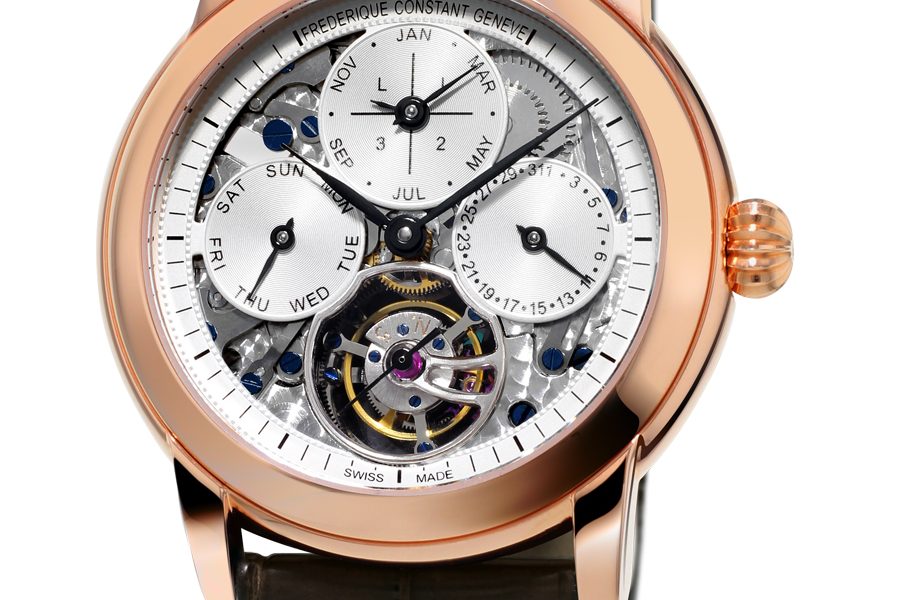 FC-975S4H9 Frederique Constant Perpetual Calendar Tourbillon in honor of the brand's 30th anniversary.