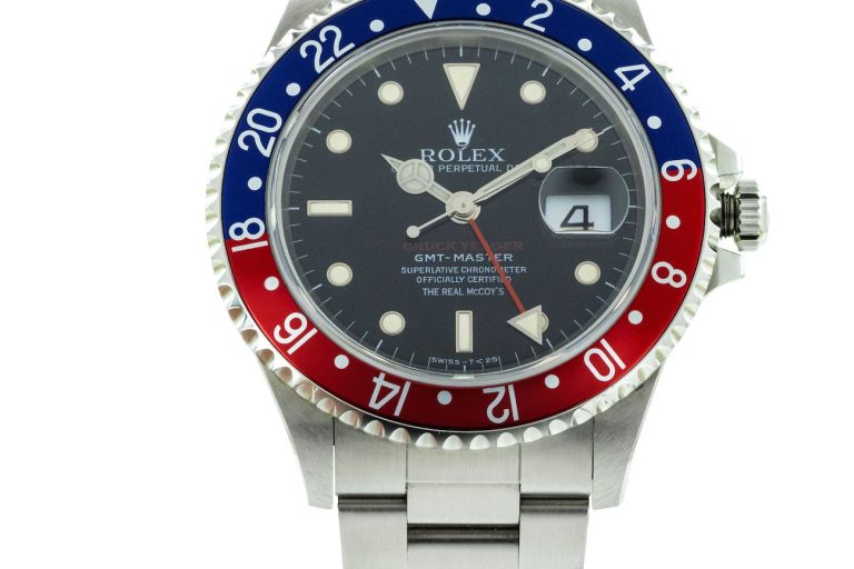 H743_Rolex GMT Master section – Rolex Ref. 17600 « Pepsi Chuck Yaeger H743_Rolex GMT Master section - Rolex Ref. 17600 Pepsi Chuck Yaeger