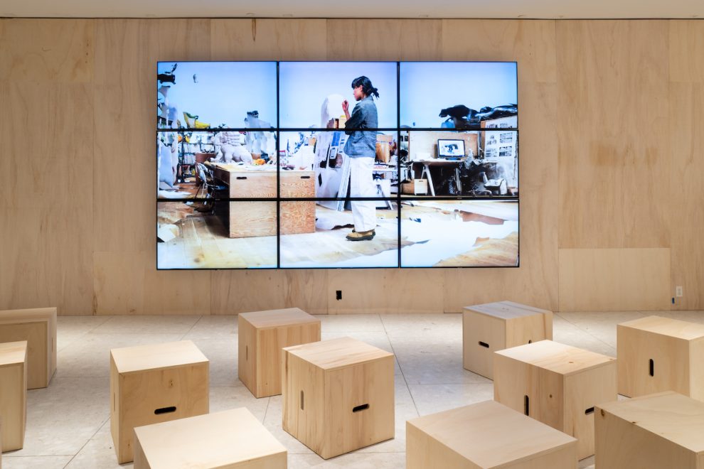 LV200 NYC Interiors Louis Vuitton 200 Trunks exhibit in NY.