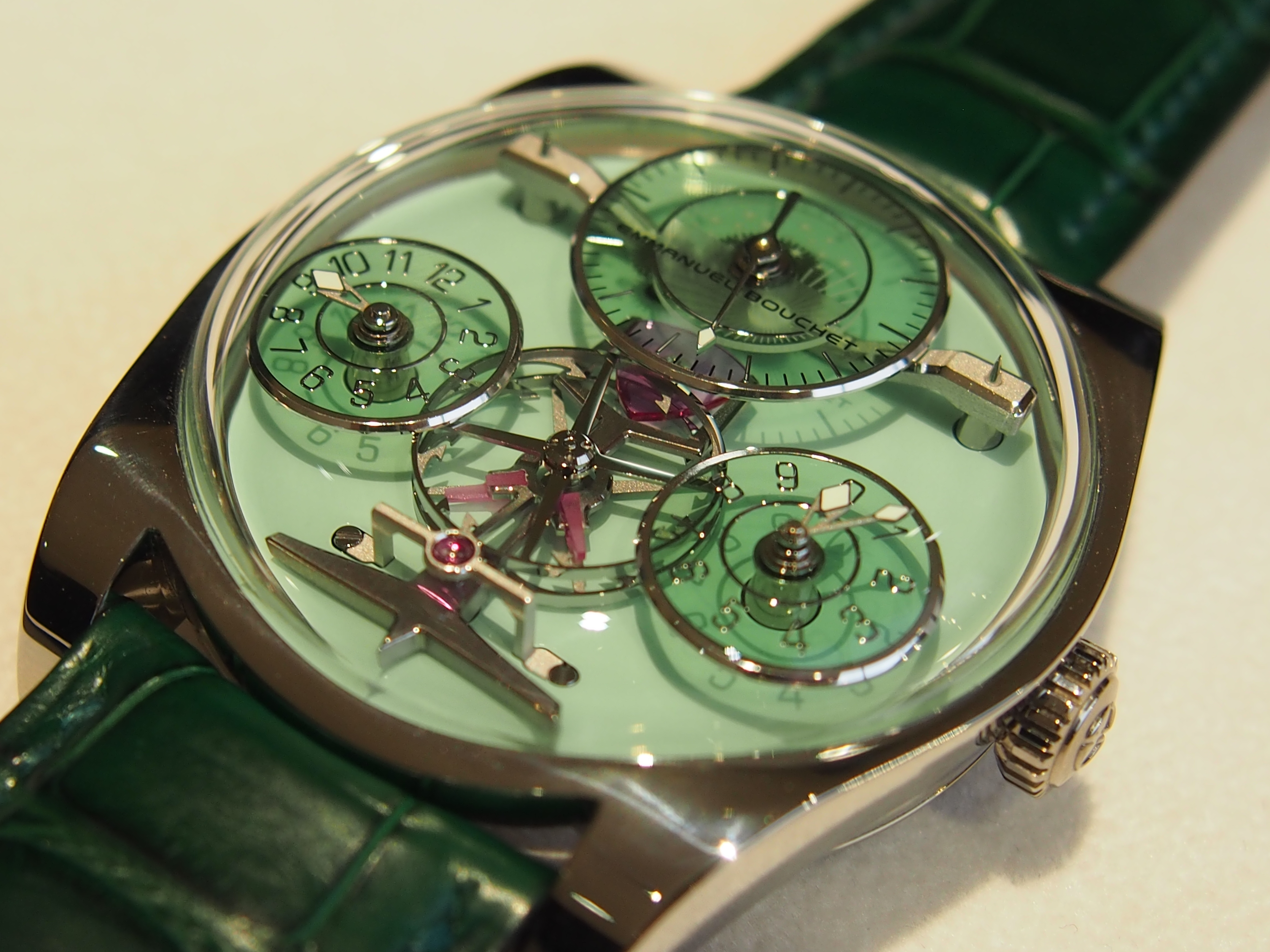 Green Sapphire disks Complication One