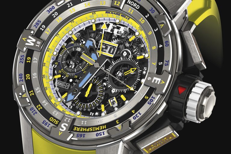 Richard Mille RM 60-01 Les Voiles de St. Barth 2018 Automatic Flyback Chronograph Regatta watch.