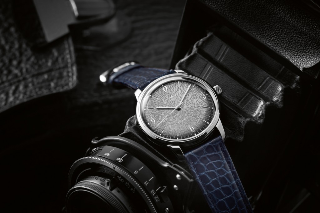 Certain models of the Glashutte Original Sixties Iconic line have stamped dials made with 40-year-old machines