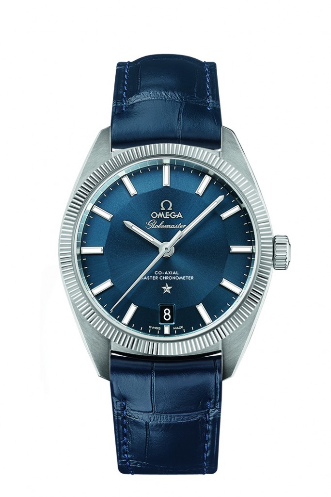 Redmayne wore the Omega Globemaster watch