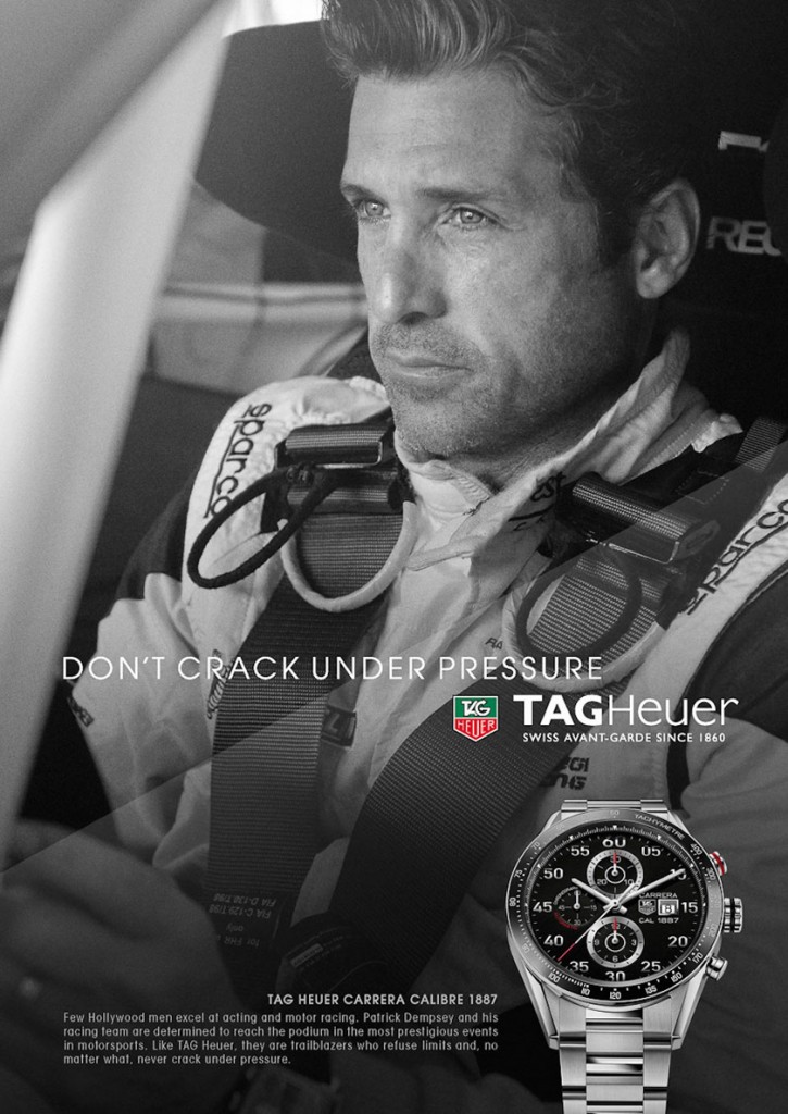 Patrick Dempsey in the "Don't Crack Under Pressure" campaign