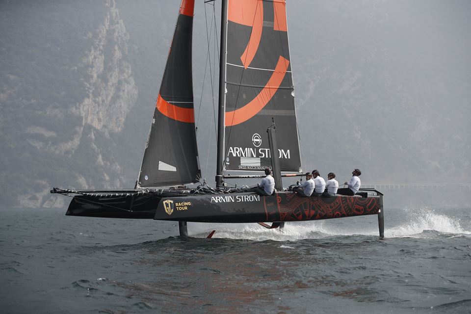 Armin Strom Sailing Team, with Flavio Marazzi, broke the GC32 sound barrier of 40 knots – with a peak speed of 41.6 knots.