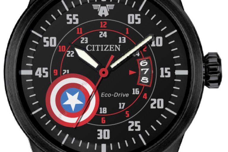 19EX_CM-14_Captain America_1080dpi Citizen Marvel Captain America watch, $295.