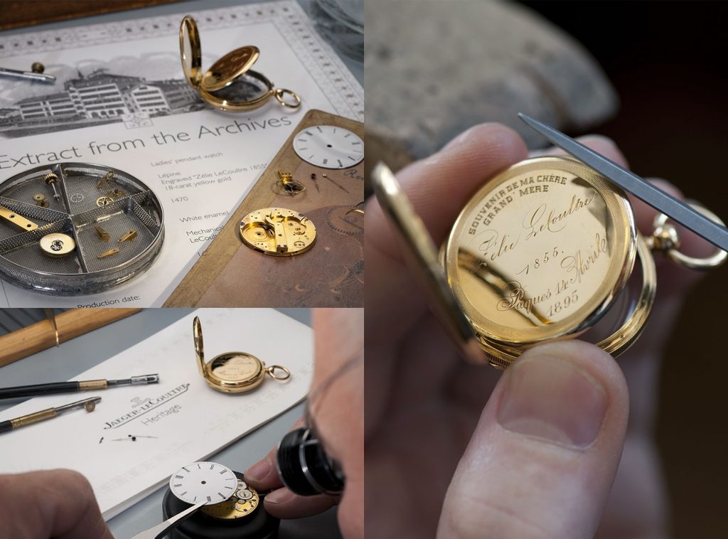 Jaeger-LeCoultre recently completed restoration of a pocket watch made by the brand's founder for his wife. 
