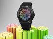 Classic Fusion Takashi Murakami Black Ceramic Rainbow watch