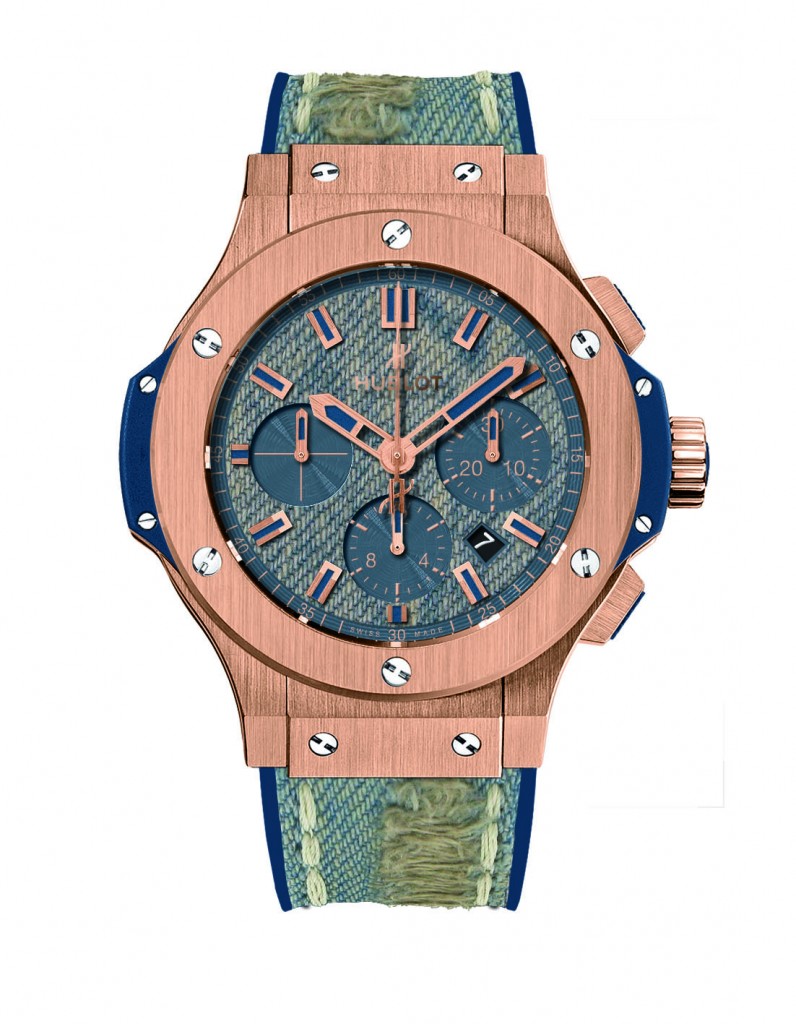 Hublot Big Bang Jeans watch with washed jeans 