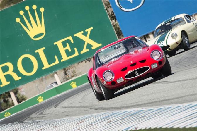 Negotiating the turns at Mazda Raceway Laguna Seca during this year's Rolex Monterey Motor Sports Reunion