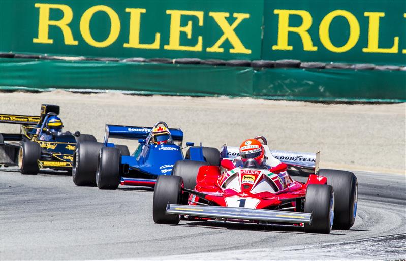 On the course at the Rolex Monterey Motorsports Reunion. Photo: Rolex, Stephan Cooper