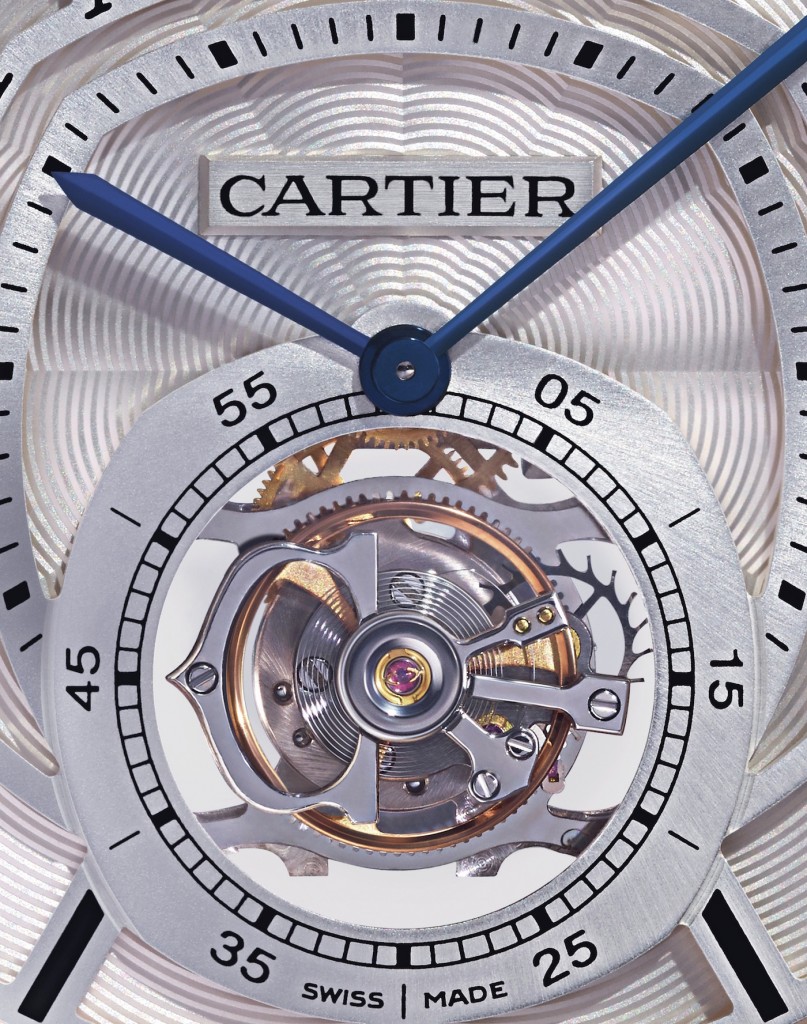 Drive de Cartier flying tourbillon watch, 18-carat pink gold, manual winding Manufacture mechanical movement 9452 MC