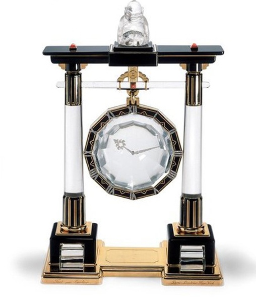 There are 15 Cartier Mystery Clocks on exhibit at the Grand Palais. 