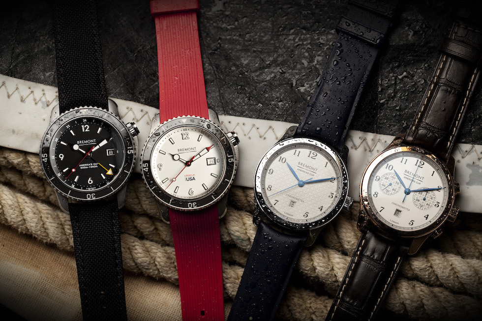 The first four watches in the Bremont lines honoring the America's Cup and Team Oracle USA
