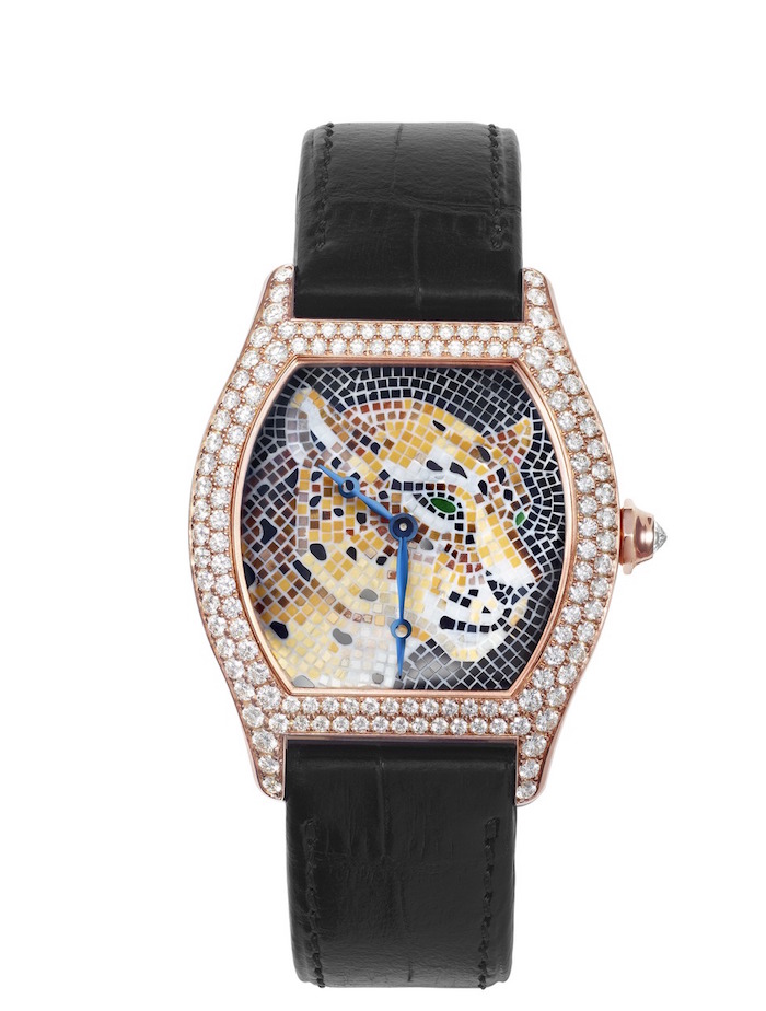 Cartier Tortue Stone Mosaic watch 