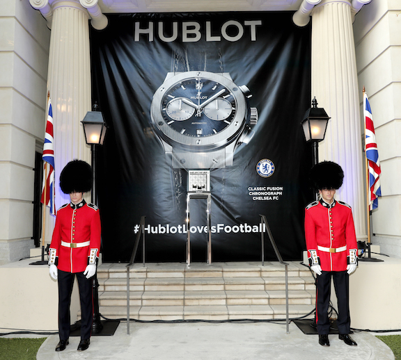 A view of the atmosphere at Hublot x Chelsea FC event in Los Angeles at Sony Pictures Studios in Culver City, California. (Photo by Rich Polk/Getty Images for Hublot)