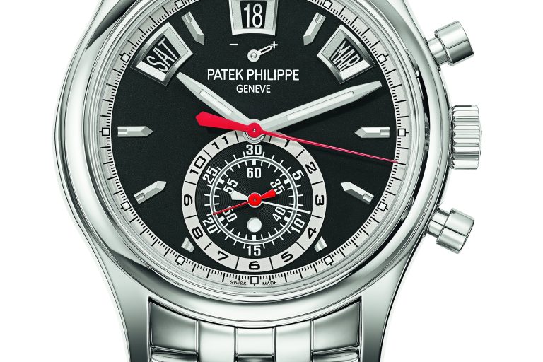 Patek Phiiippe Ref. 5960/1 is being offered in stainless steel with a black dial.
