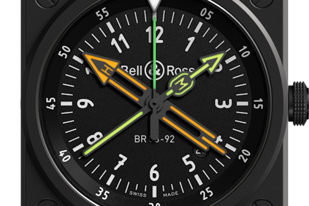 Bell & Ross BR 03-92 Radiocompass watch. Bell & Ross BR 03-92 Radiocompass watch.