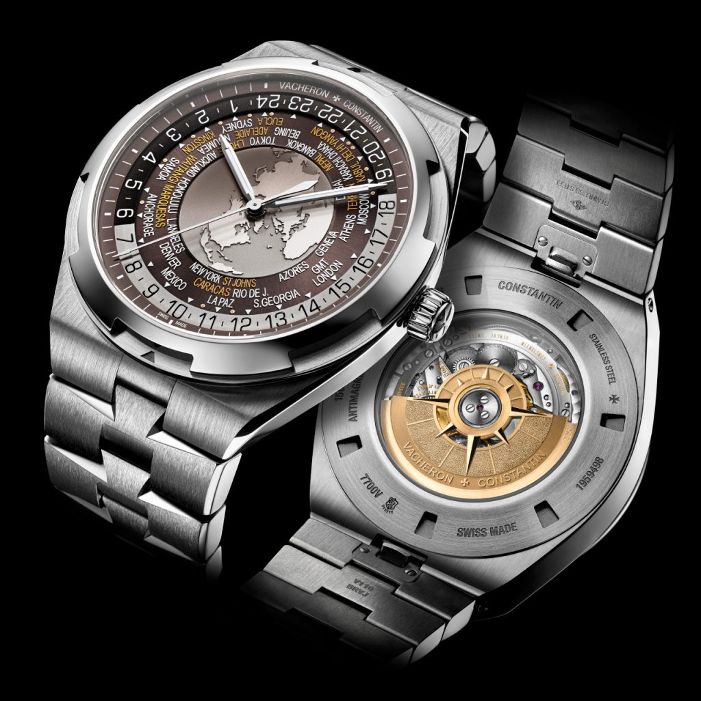 World Time Overseas is offered in three color choices and features a sophisticated three-layer dial 