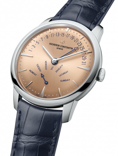 The Vacheron Constantin Patrimony Retrograde  watch as seen at Watches & Wonders Geneva 2023. 