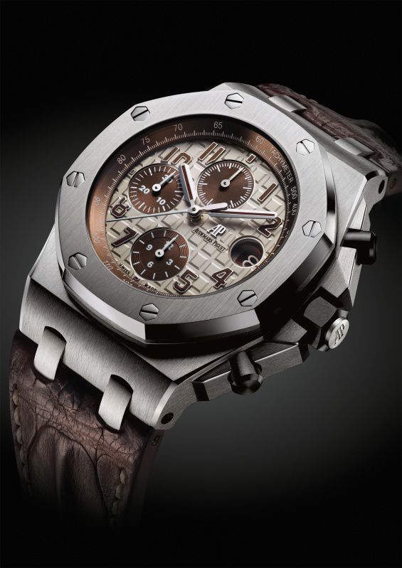 With the sale of every Audemars Piguet watch, a portion of the proceeds goes to the Foundation. Seen here is the Royal Oak Offshore Chrono Safari. 