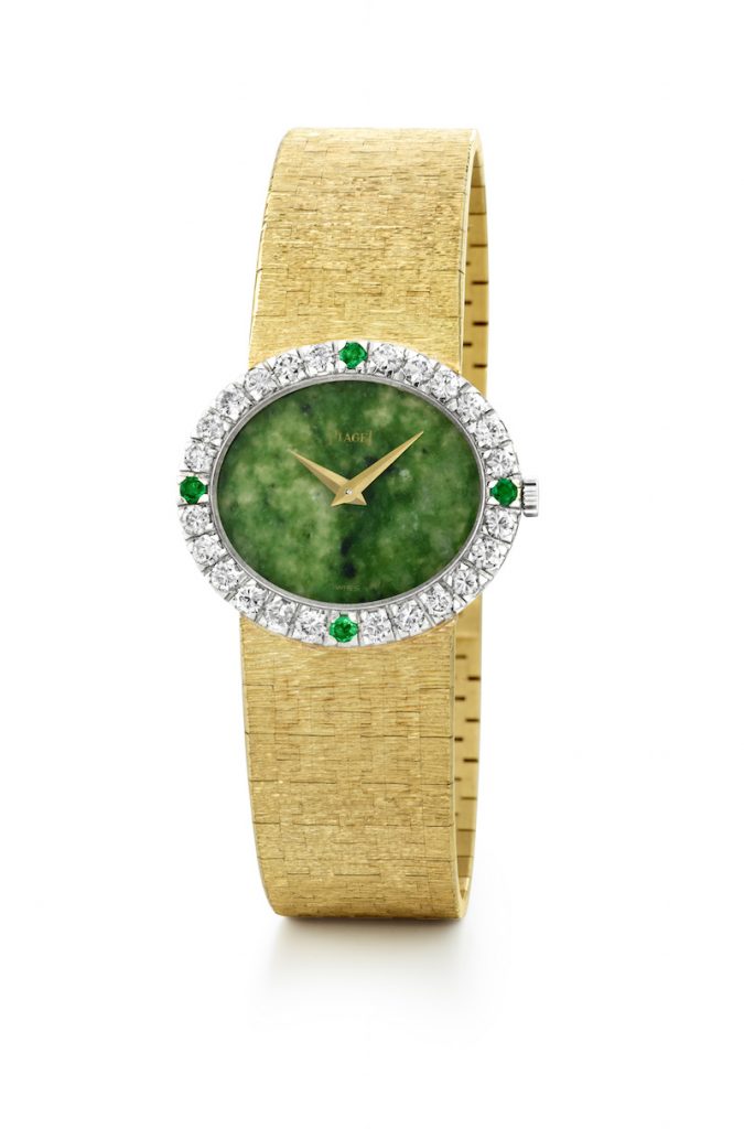 Jackie Kennedy's original Piaget with jade dial is worn by Portman in the movie.