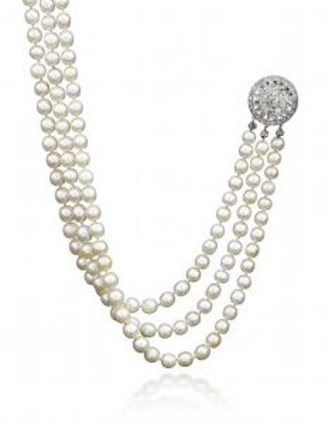 Sotheby's is auctioning certain jewels of Marie Antoinette and other royalty -- including this natural pearl and diamond necklace -- at the Royal Jewels from the Bourbon Parma Family auction this November