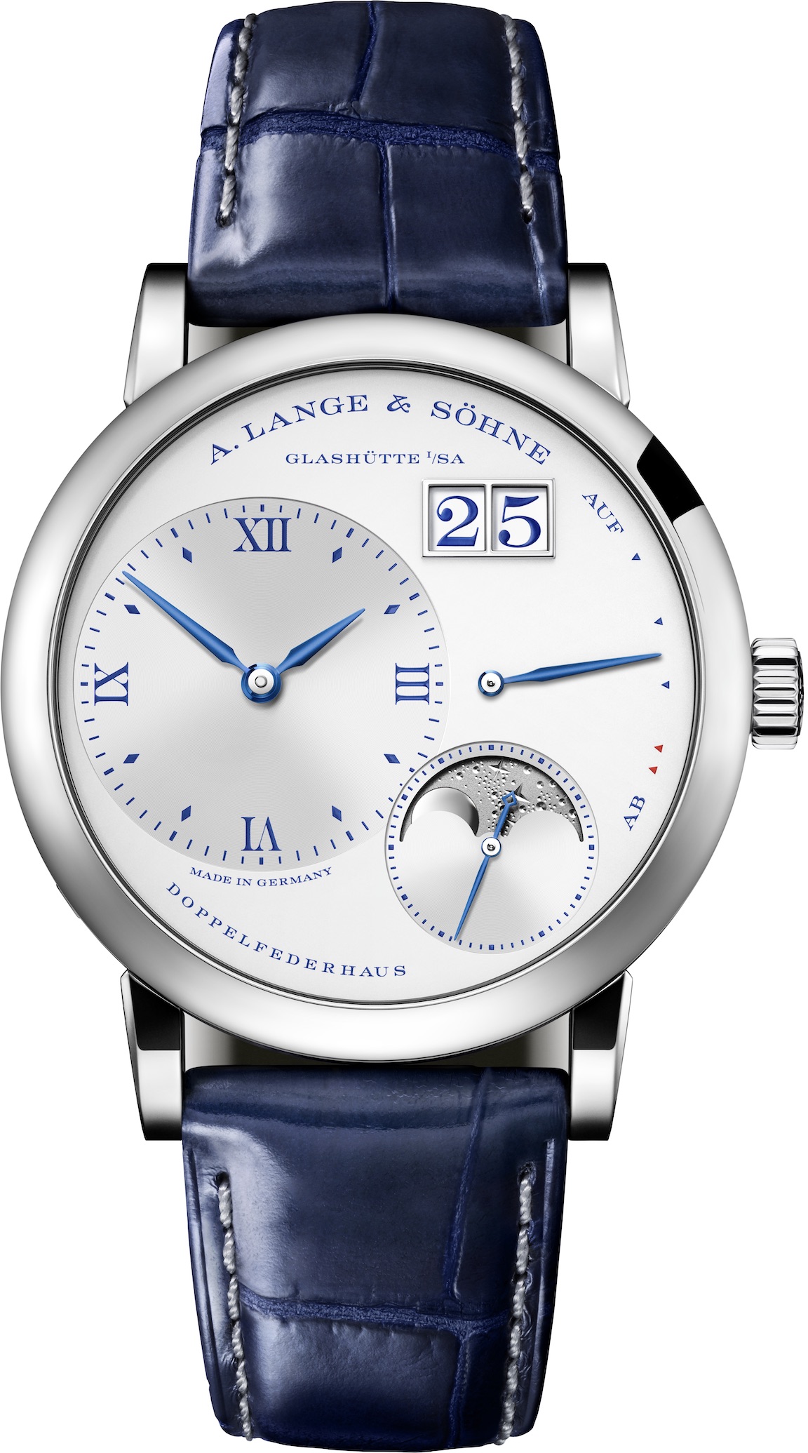 A. Lange & Sohne Little Lange 1 Moon Phase 25th Anniversary Watch. 