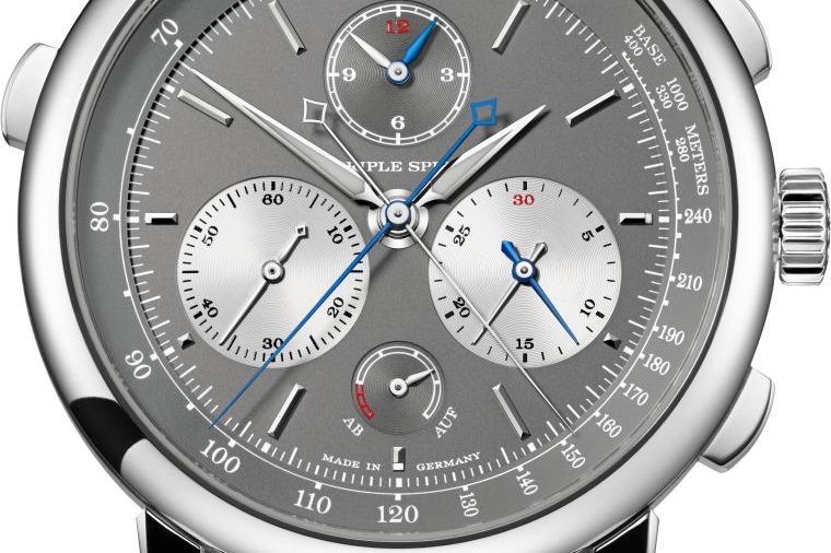 White gold A. Lange & Sohne Triple Split chronograph.