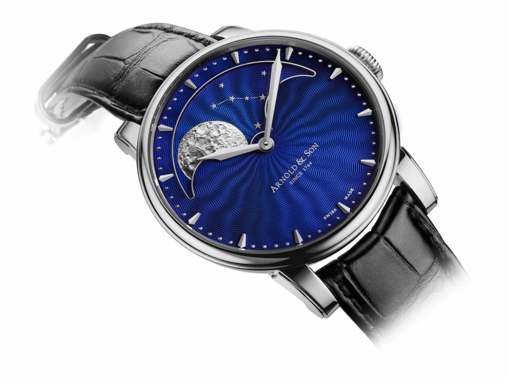 Arnold & Son HM Perpetual Moon with Blue Guilloche dial 