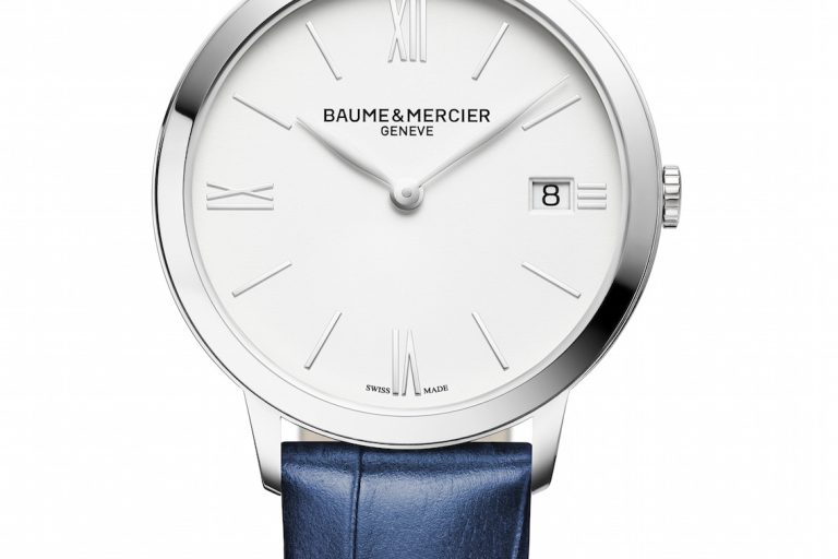 Baume et Mercier Classima 10355 front quartz 36 mm steel blue leather Baume et Mercier Classima 10355 front quartz 36 mm steel blue leather
