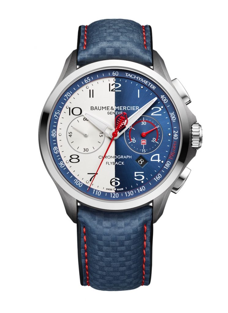 Baume & Mercier Clifton Club Shelby® Cobra CSX2299 Limited Edition watch designed with Peter Brock, designer of the Shelby Cobra Daytona Coupe.