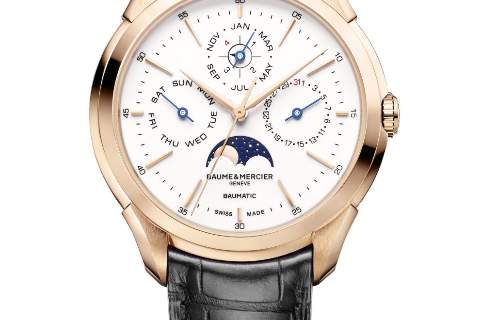 HyperFocal: 0 SIHH 2018: Baume & Mercier Clifton Baumatic Perpetual Calendar watch.