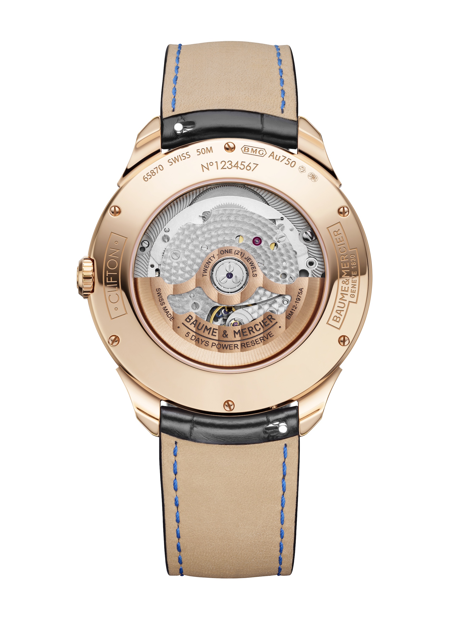 The Baume & Mercier Clifton Baumatic Perpetual Calendar watch joins the Baumatic BM13-1975AC-1 movement with a perpetual calendar module