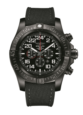 Breitling's new Super Avenger Military Series watch offers time in 24-hour military readout.