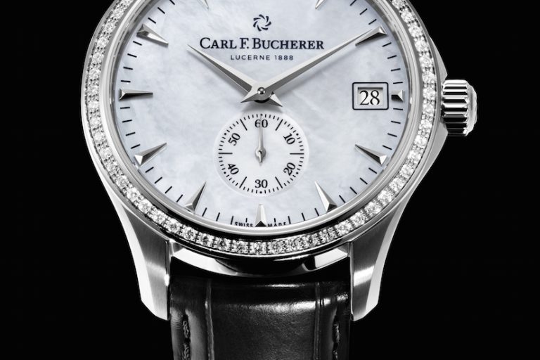 CFB_Manero_Peripheral_00.10917.08.73.11_PR_Cobra_b The Carl F. Bucherer Manero Peripheral women's watch is offered in white mother of pearl as well as chocolate brown mother of pearl.