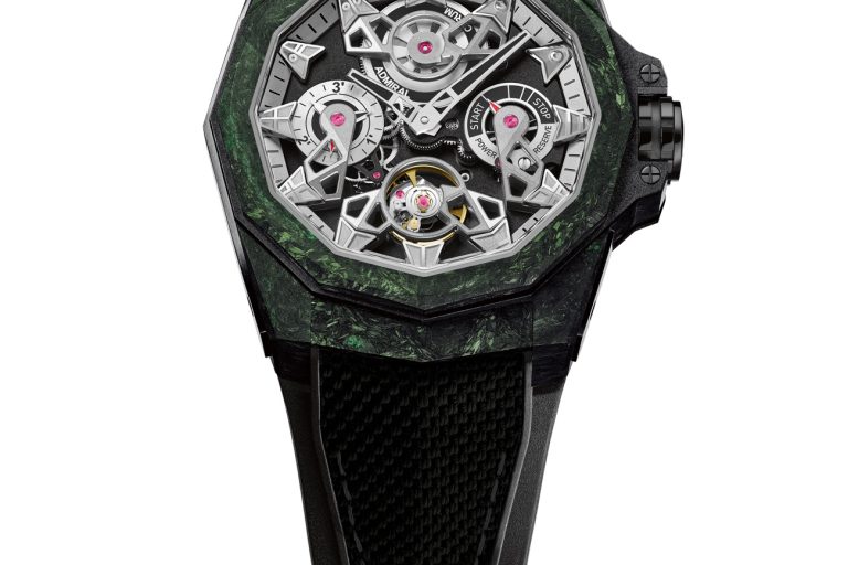 Corum Admiral 45 Openworked Carbon and Green watch.