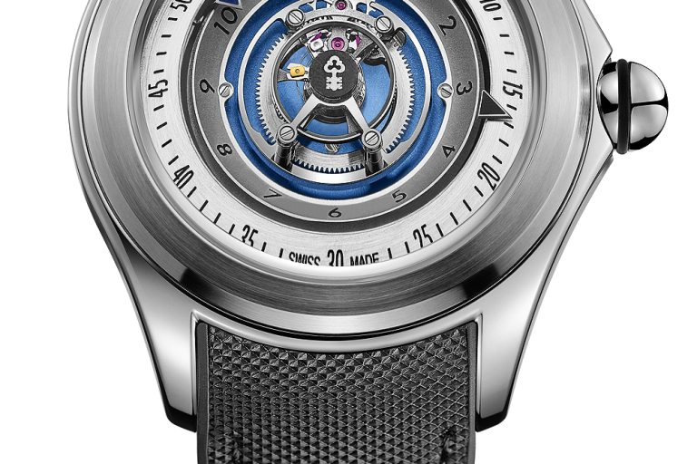 Corum Bubble 27mm Central Tourbillon (Swoosh) watch.