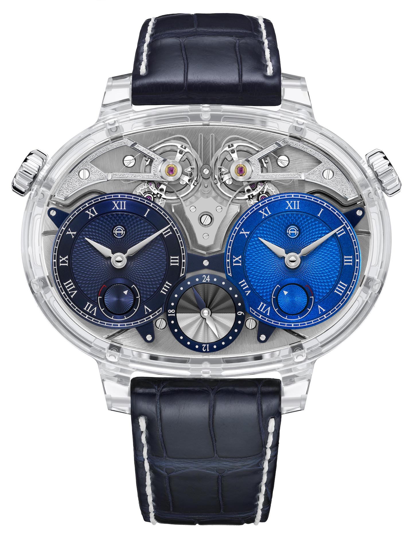 Armin Strom Masterpieces Dual Time Resonance Sapphire Watch, SIHH 2019