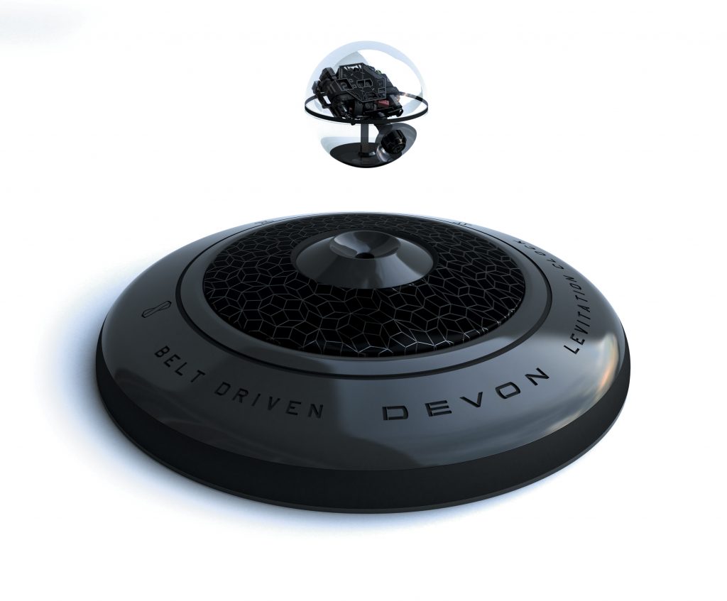 Devon Works Interstellar Levitation desk clock 