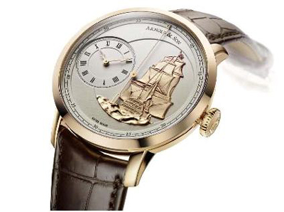 The Arnold & Son TB Victory houses a proprietary automatic movement with True Beat Seconds. 