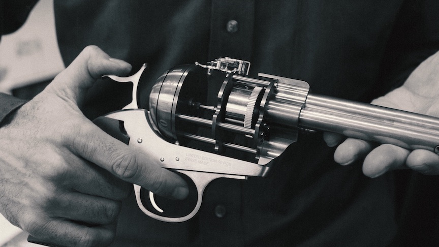 The Unnamed Society Colt Revolver Clock