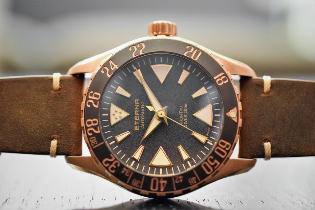 Eterna KonTIki Bronze Manufacture watch, photo courtesy of our good friends at Monochrome-Watches.com.