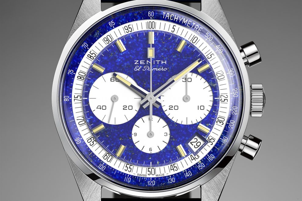 FACE_A386-Phillips-Platine_40-P386-400 Zenith El Primero A386 platinum watch