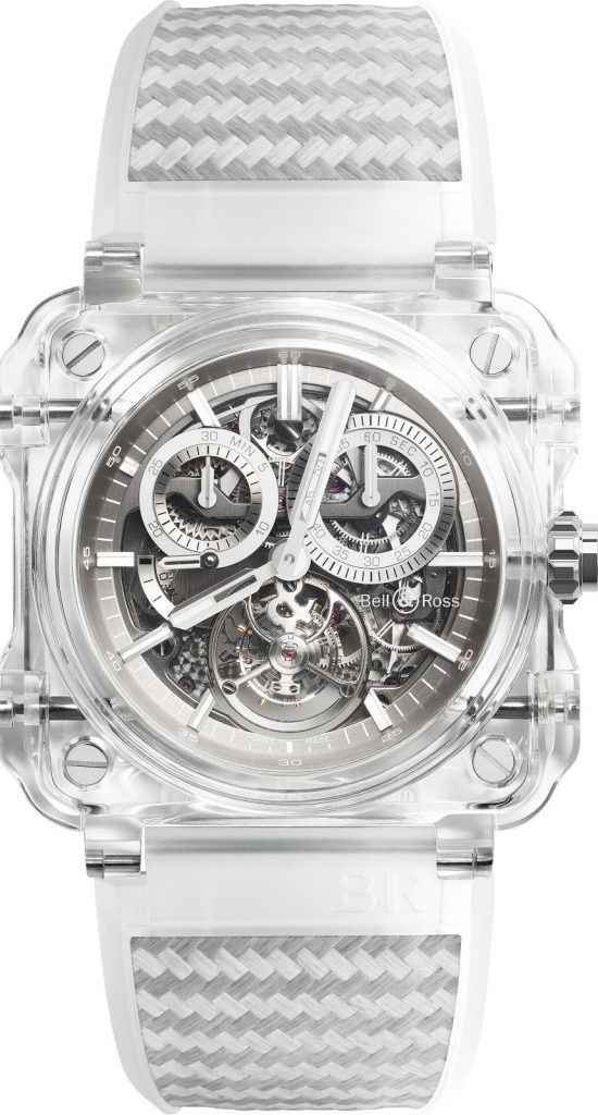 Just five pieces of the Bell & Ross BR-X1 Transparent sapphire chronograph tourbillon will be made